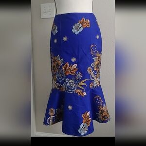 Floral Blue Skirt